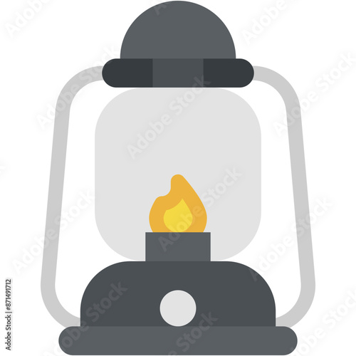 Lantern, Light, Fire Lamp, Oil Lamp, Vintage, Flame Icon