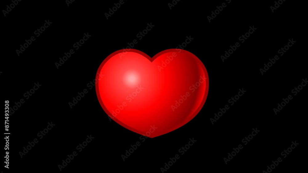 Animated Red Heart Motion Animated Red Heart Motion