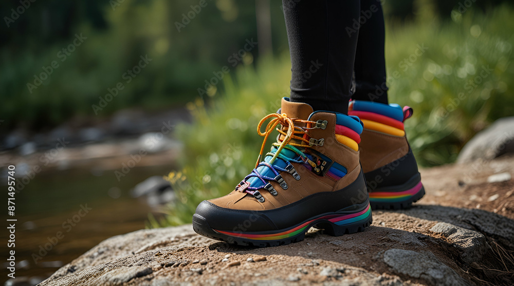boots in the forest. Genrative.ai boots in the forest. Genrative.ai