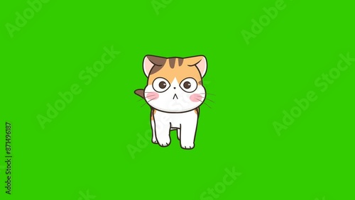 Animated Cat Walking
