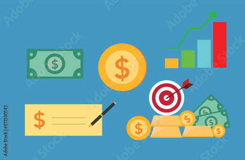 set of business icons