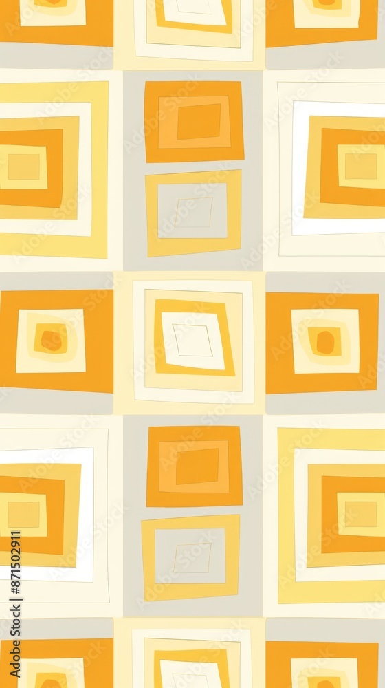 Abstract Geometric Wallpaper Pattern With Yellow And White Squares Abstract Geometric Wallpaper Pattern With Yellow And White Squares