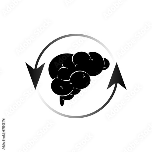 Brainwash Icon. Mind Control, Propaganda. Hypnotize Symbol - Vector. 