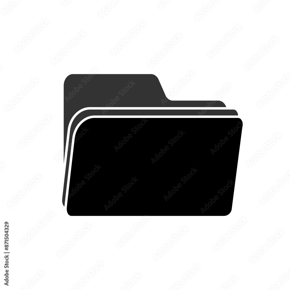 Folder Icon. Data, Storage. Archive Symbol. Applied for Design, Presentation, Website or Apps Elements - Vector. Folder Icon. Data, Storage. Archive Symbol. Applied for Design, Presentation, Website or Apps Elements - Vector.