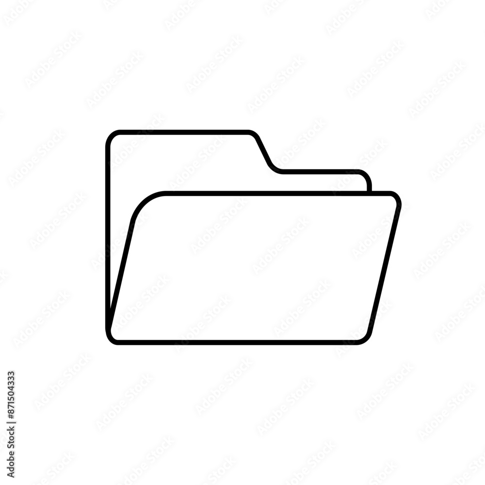 Folder Icon. Data, Storage. Archive Symbol. Applied for Design, Presentation, Website or Apps Elements - Vector. Folder Icon. Data, Storage. Archive Symbol. Applied for Design, Presentation, Website or Apps Elements - Vector.
