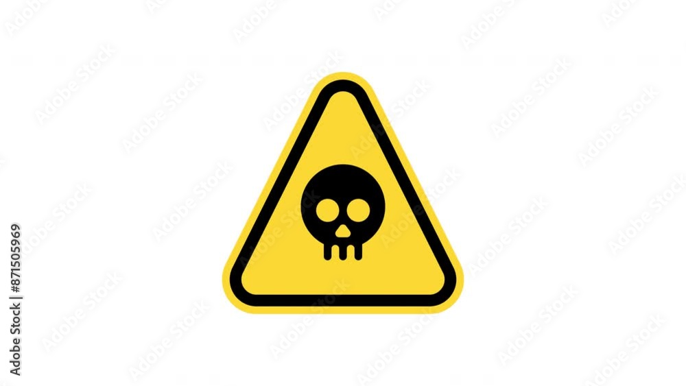 warning poison area icon animation warning poison area icon animation