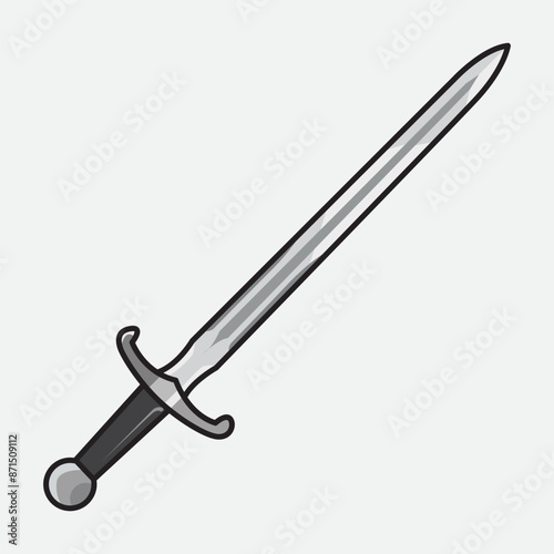 Vector illustration Sword. Vector design Sword. Sword Vector Cartoon design illustration and icon for website, digital and print
