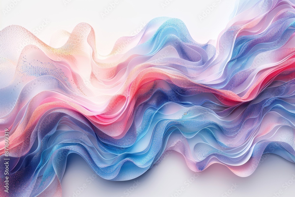 Abstract waves of pink and blue creating a dynamic and flowing visual composition Abstract waves of pink and blue creating a dynamic and flowing visual composition