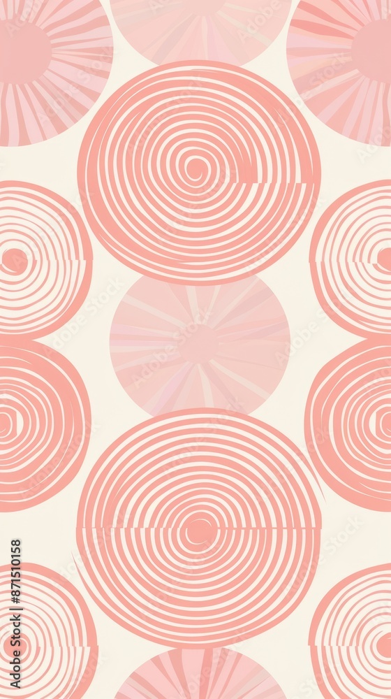 Pink and White Abstract Swirls Wallpaper Pink and White Abstract Swirls Wallpaper