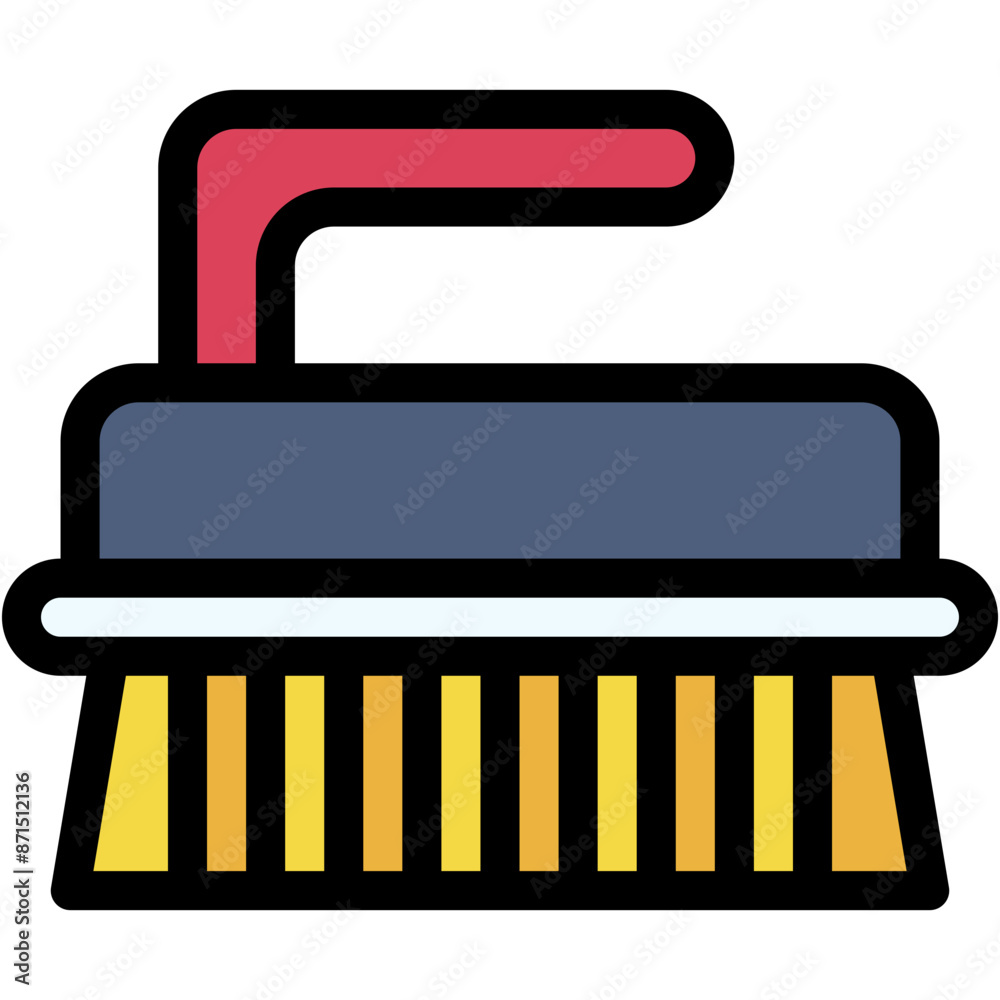 Obraz premium Vector Icon Brush, Clean, Wash, Cleaning, Laundry