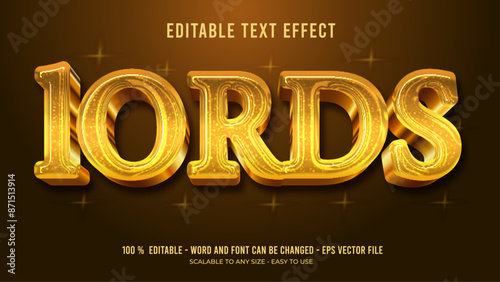 lords editable text effect