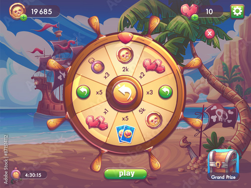 Treasure collection - roulette, wheel of fortune