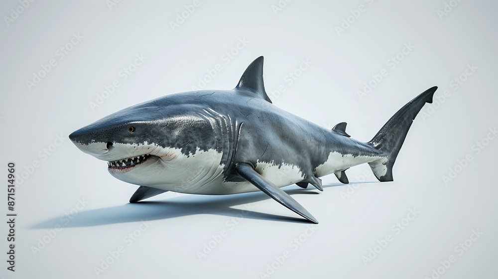 Naklejka premium great white shark 