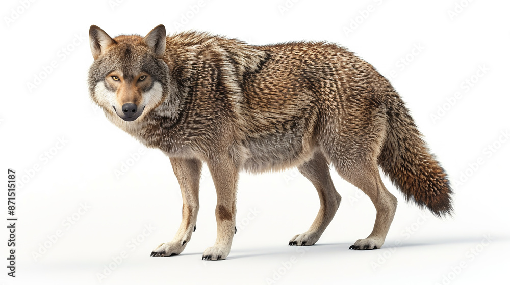 Fototapeta premium wolf in front of white background