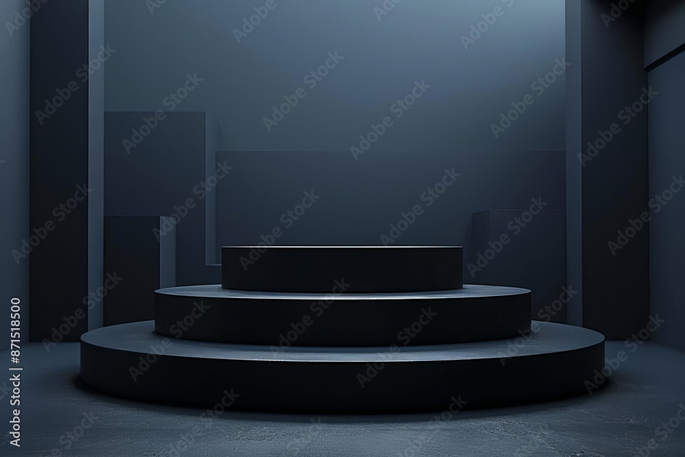 Folding podium A dark podium that folds flat for easy storage and transportation Folding podium A dark podium that folds flat for easy storage and transportation