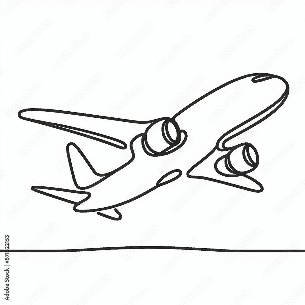 silhouette airplane thin lines flat colors
silhouette airplane thin lines flat colors