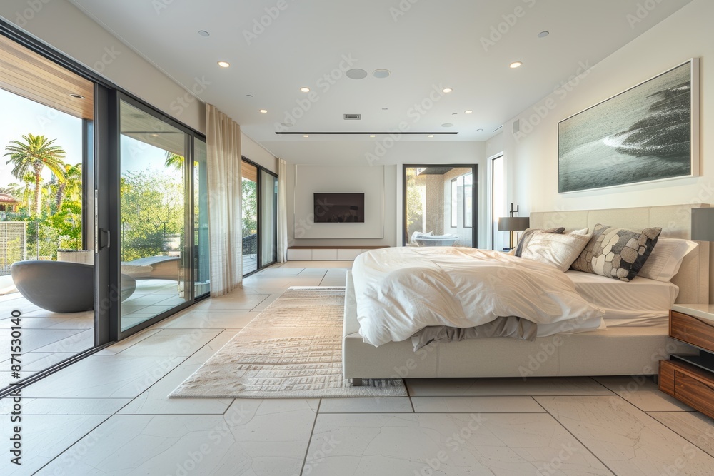 Luxury bedroom in a villa. Luxury bedroom in a villa.