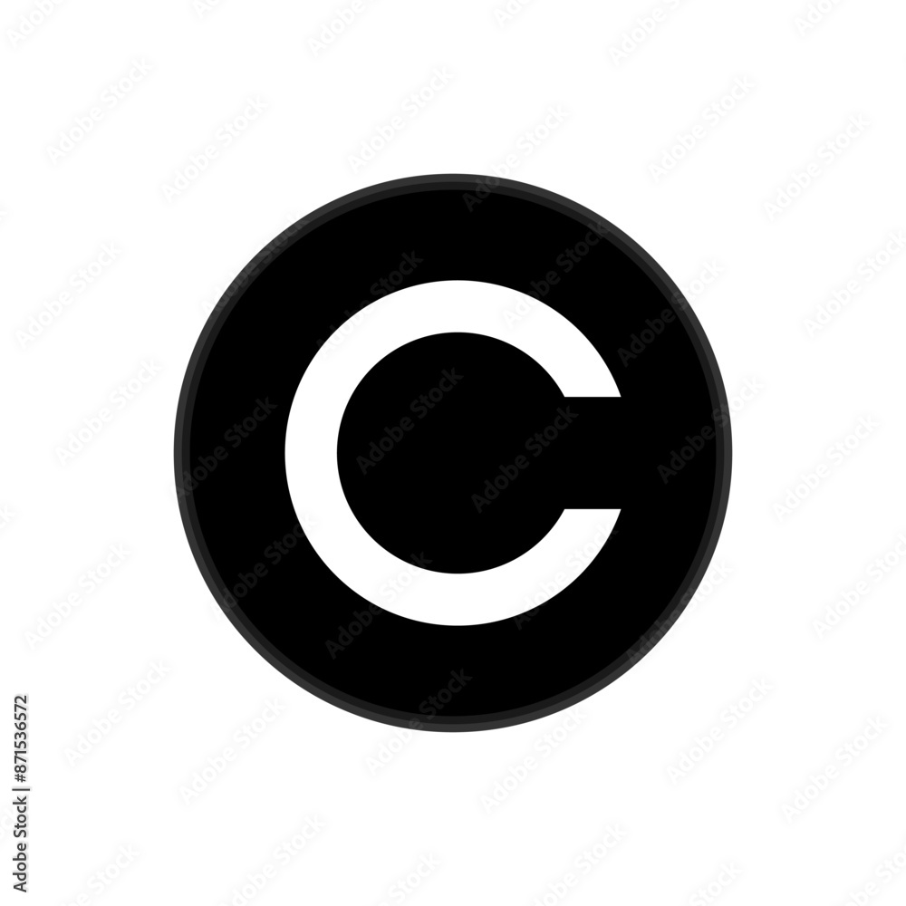 Copyright Icon - Vector, Sign and Symbol for Design, Presentation, Website or Apps Elements. Copyright Icon - Vector, Sign and Symbol for Design, Presentation, Website or Apps Elements.