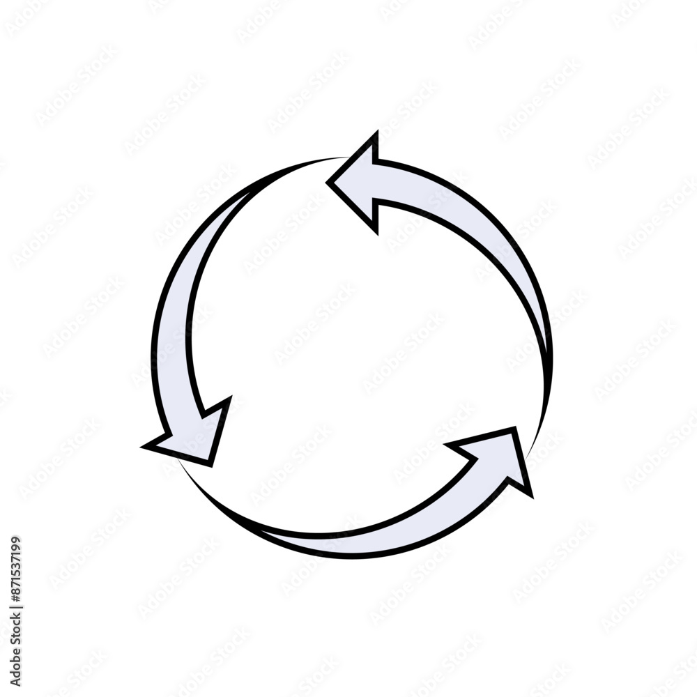 Counterwise Arrow Icon. Circle, Review Symbol. Counterwise Arrow Icon. Circle, Review Symbol.