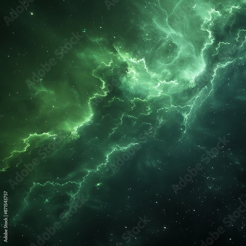 green nebula, space background, green, stars, green light, green nebule, green gas cloud, green starry sky, dark black night sky, dark space, galaxy background, space wallpaper, space art, green neb photo