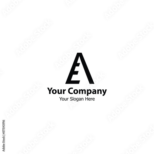 AE Monogram logo design, ideal for your brand identity AE Company.