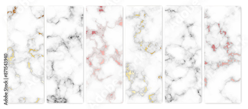 Set of marble texture backgrounds