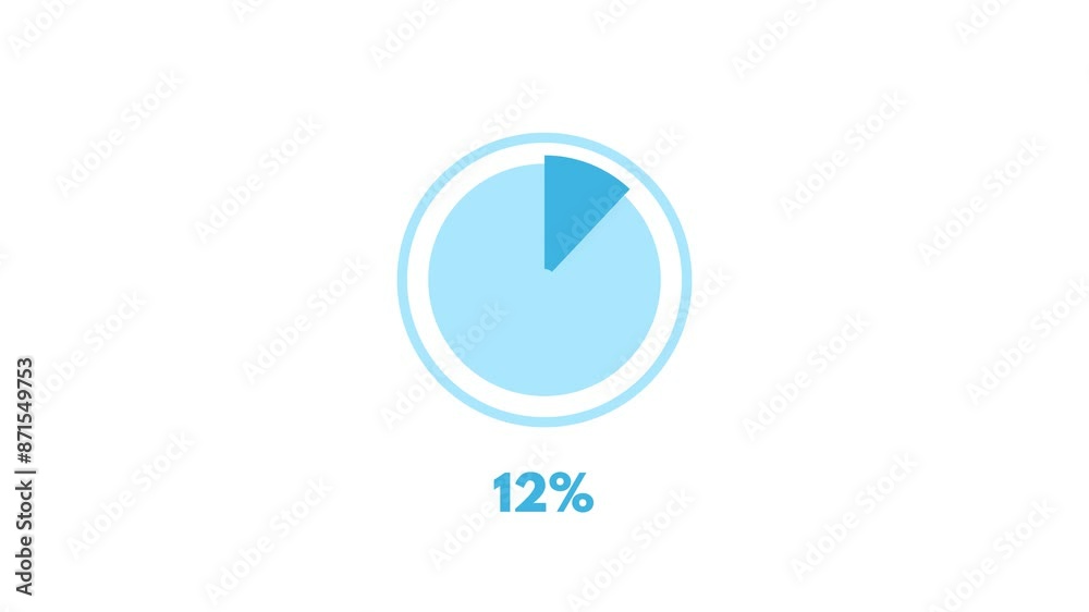 12% Pie Chart Modern Animation
12% Pie Chart Modern Animation