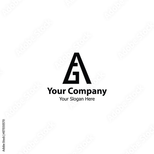 AG Monogram logo design, ideal for your brand identity AG Company.