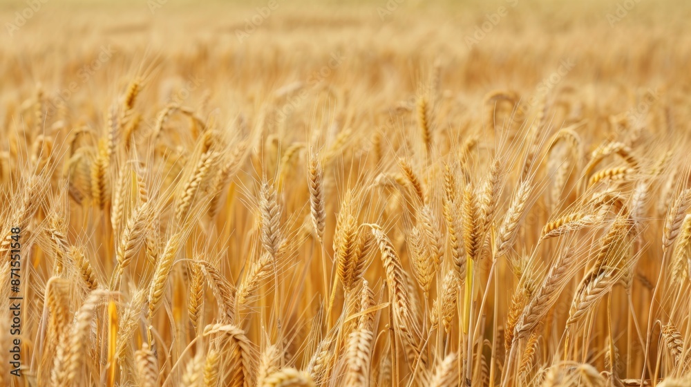Field of wheat symbolizing agriculture and farming concept Field of wheat symbolizing agriculture and farming concept