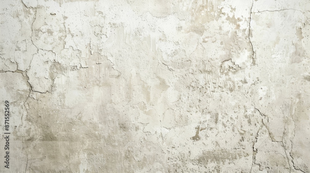 Fototapeta premium White textured old cement surface for floors and walls