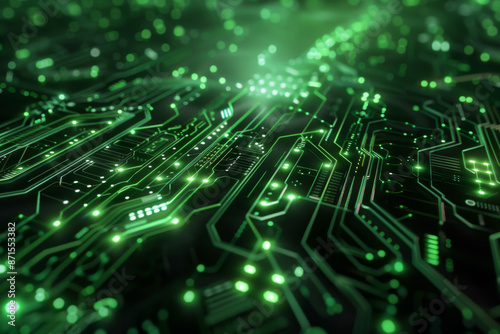 Abstract Digital Circuit Board Background