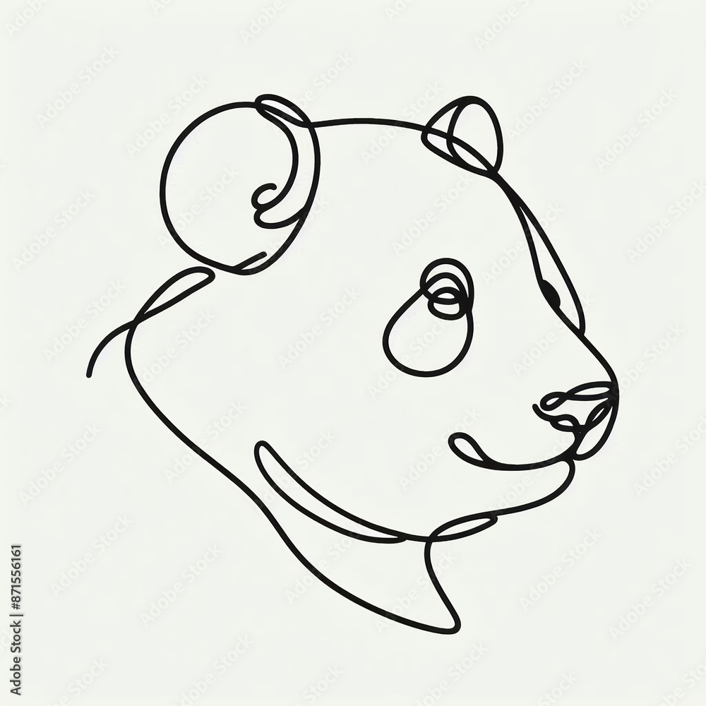 silhouette panda flat colors silhouette panda flat colors