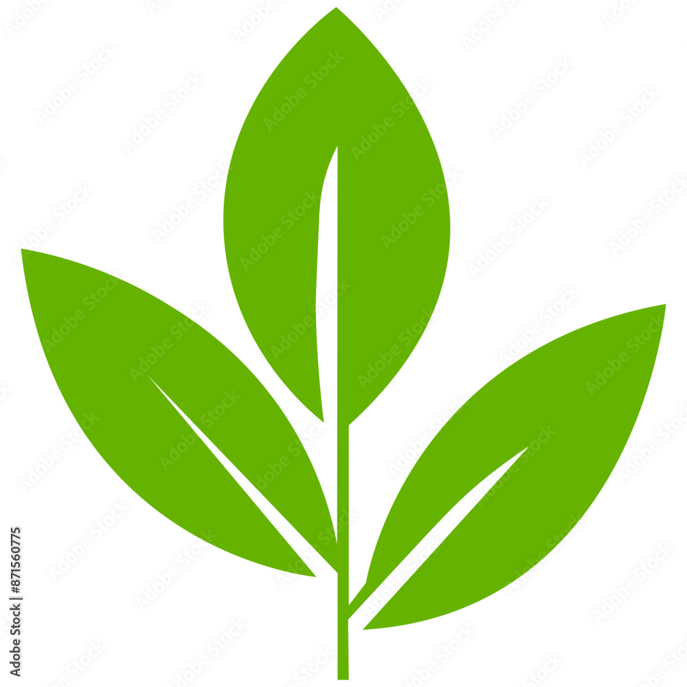 Set Of Green Leaf Icons Set Of Green Leaf Icons