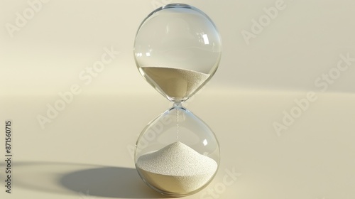 Retro hourglass with pale sand