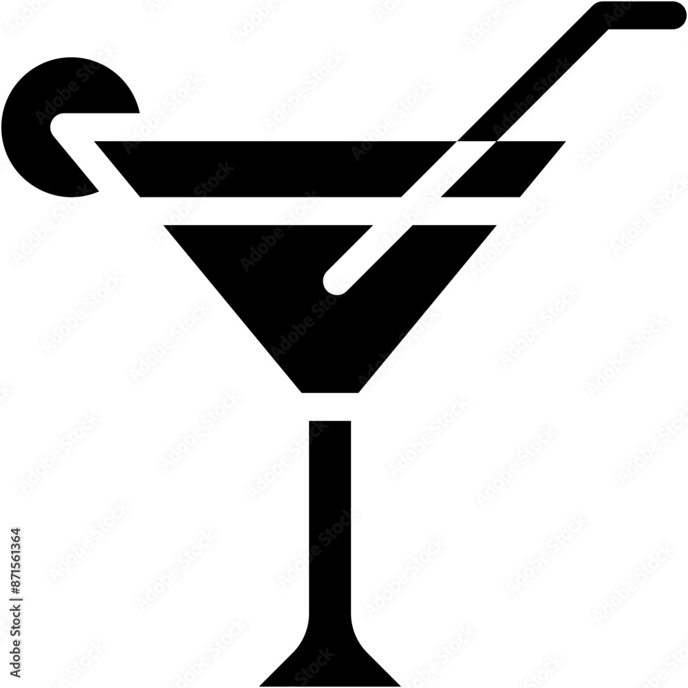 Vector Icon Cocktail, Drink, Food, Cocktail, Beverage, Glass, Drinks, Birthday And Party Vector Icon Cocktail, Drink, Food, Cocktail, Beverage, Glass, Drinks, Birthday And Party