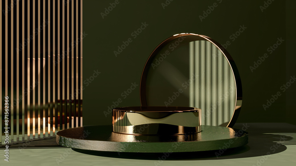 Abstract pedestal, blank platform for product display. Round podium for product presentation. Abstract pedestal, blank platform for product display. Round podium for product presentation.
