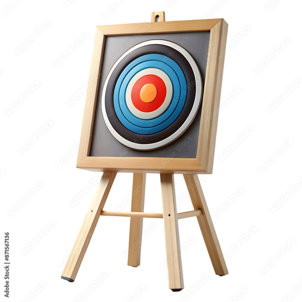 A target isolated 3d rendering A target isolated 3d rendering