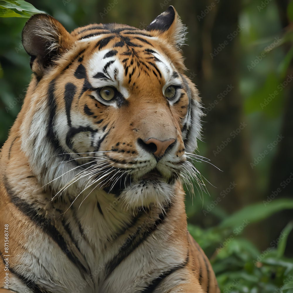 a tiger that is sitting in the grass a tiger that is sitting in the grass