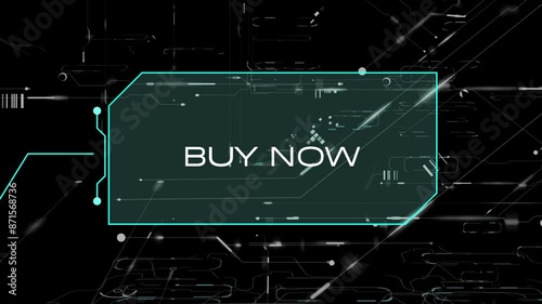 buy now effect text animation for online marketing, online shopping animation with buy now button
