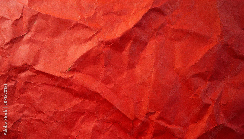 abstract background of red crumpled recycled office craft paper sheet, wallpaper presentation banner texture with space for copy, waste recycling, luxury minimalism abstract background of red crumpled recycled office craft paper sheet, wallpaper presentation banner texture with space for copy, waste recycling, luxury minimalism