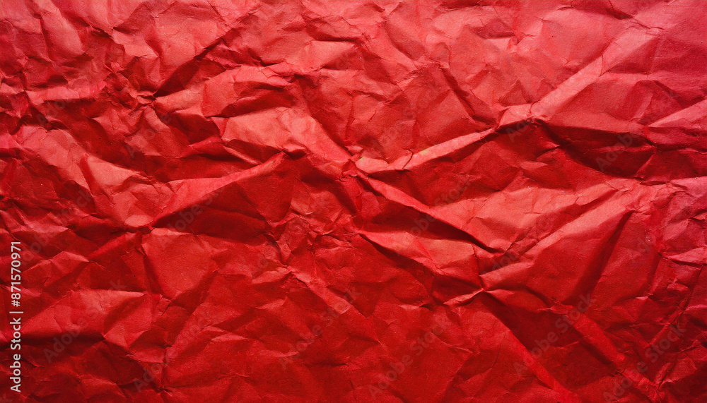 abstract background of red crumpled recycled office craft paper sheet, wallpaper presentation banner texture with space for copy, waste recycling, luxury minimalism abstract background of red crumpled recycled office craft paper sheet, wallpaper presentation banner texture with space for copy, waste recycling, luxury minimalism
