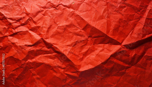 Wallpaper Mural abstract background of red crumpled recycled office craft paper sheet, wallpaper presentation banner texture with space for copy, waste recycling, luxury minimalism Torontodigital.ca