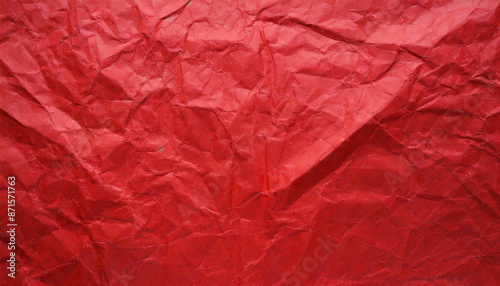 Wallpaper Mural abstract background of red crumpled recycled office craft paper sheet, wallpaper presentation banner texture with space for copy, waste recycling, luxury minimalism Torontodigital.ca