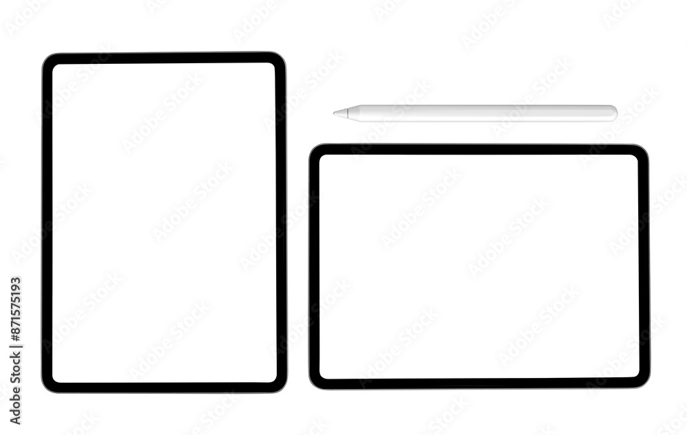Digital devices mockup png on transparent background Digital devices mockup png on transparent background