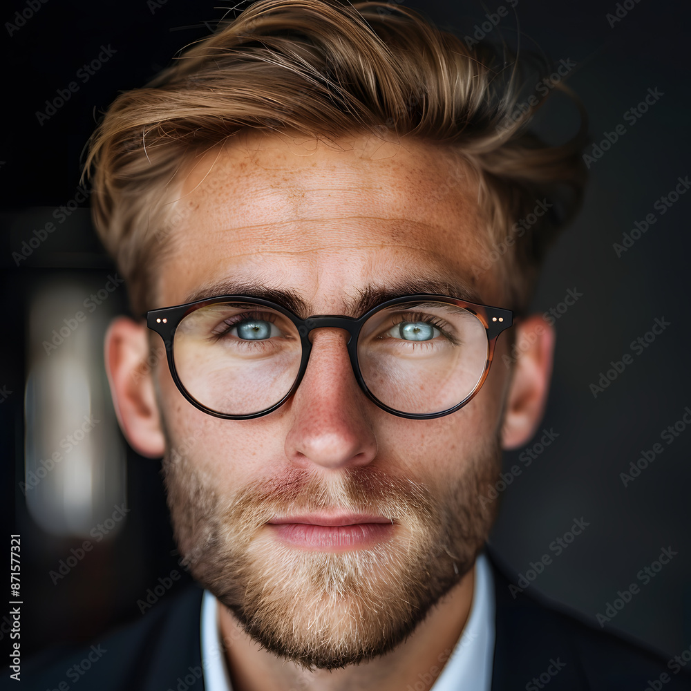 man with glasses man with glasses