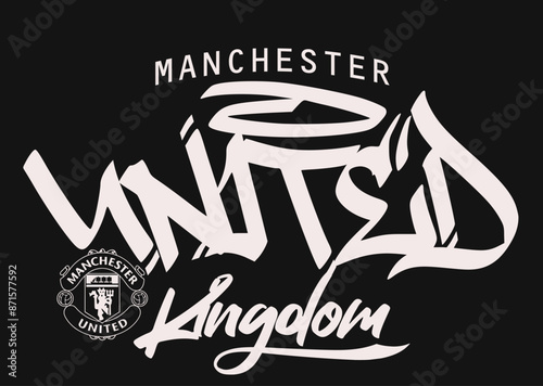 graffiti manchester united kingdom typography graphic design, MU logo, vintage mancester typography grunge, Manchester is Red Typography, Manchester England grunge.eps8