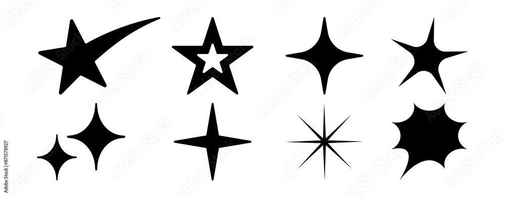 Black icon set Black icon set