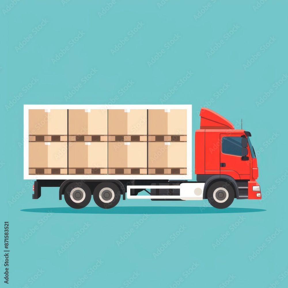 Logistics ,isolate ,minimal, simple background Logistics ,isolate ,minimal, simple background