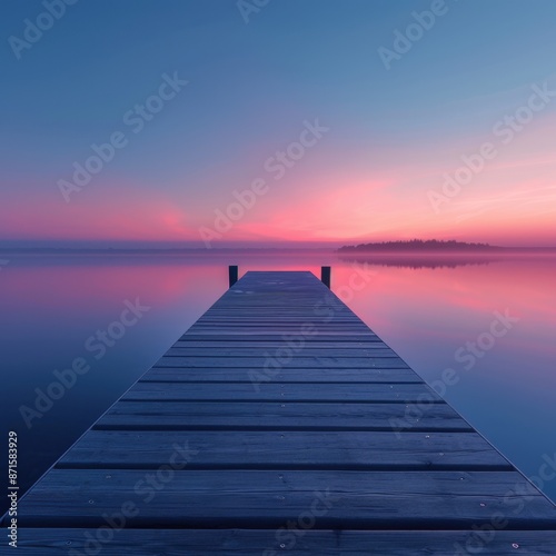 Dock ,isolate ,minimal, simple background © MakoPoko