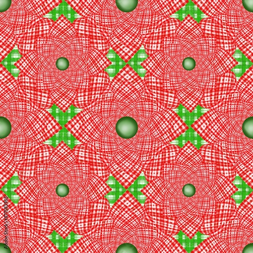 Christmas flowers seamless pattern design